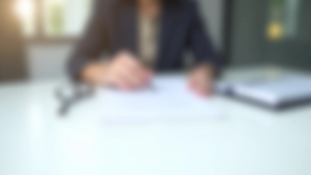 Versicherungsdokumente und Vertrag auf einem Schreibtisch mit Brille und Stift