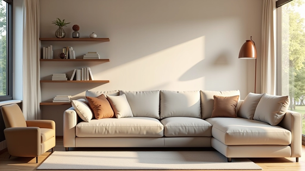 Moderne Wohnung mit Möbeln und persönlichen Gegenständen